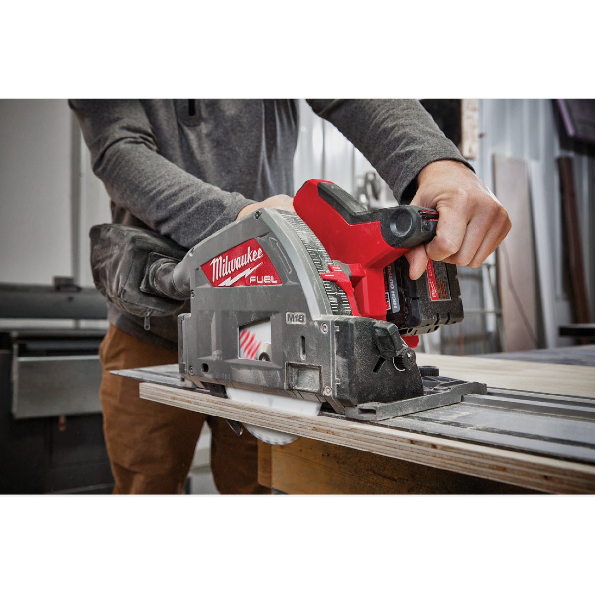 Milwaukee M18 FUEL Brushless 6 1 2 In. Cordless Plunge Track Saw