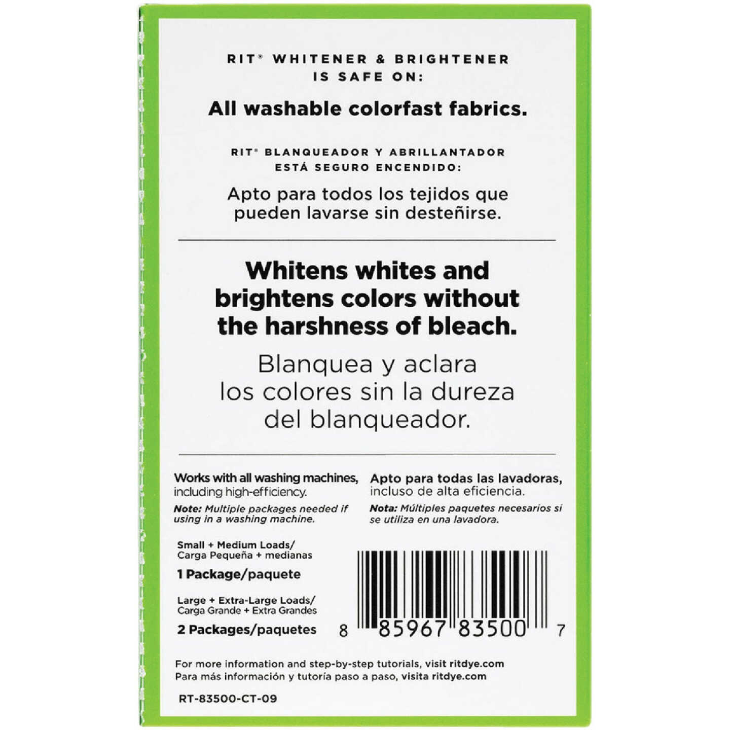 RIT Fabric Whitener and Brightener Powder - 28.4g (1 oz) - Pack of