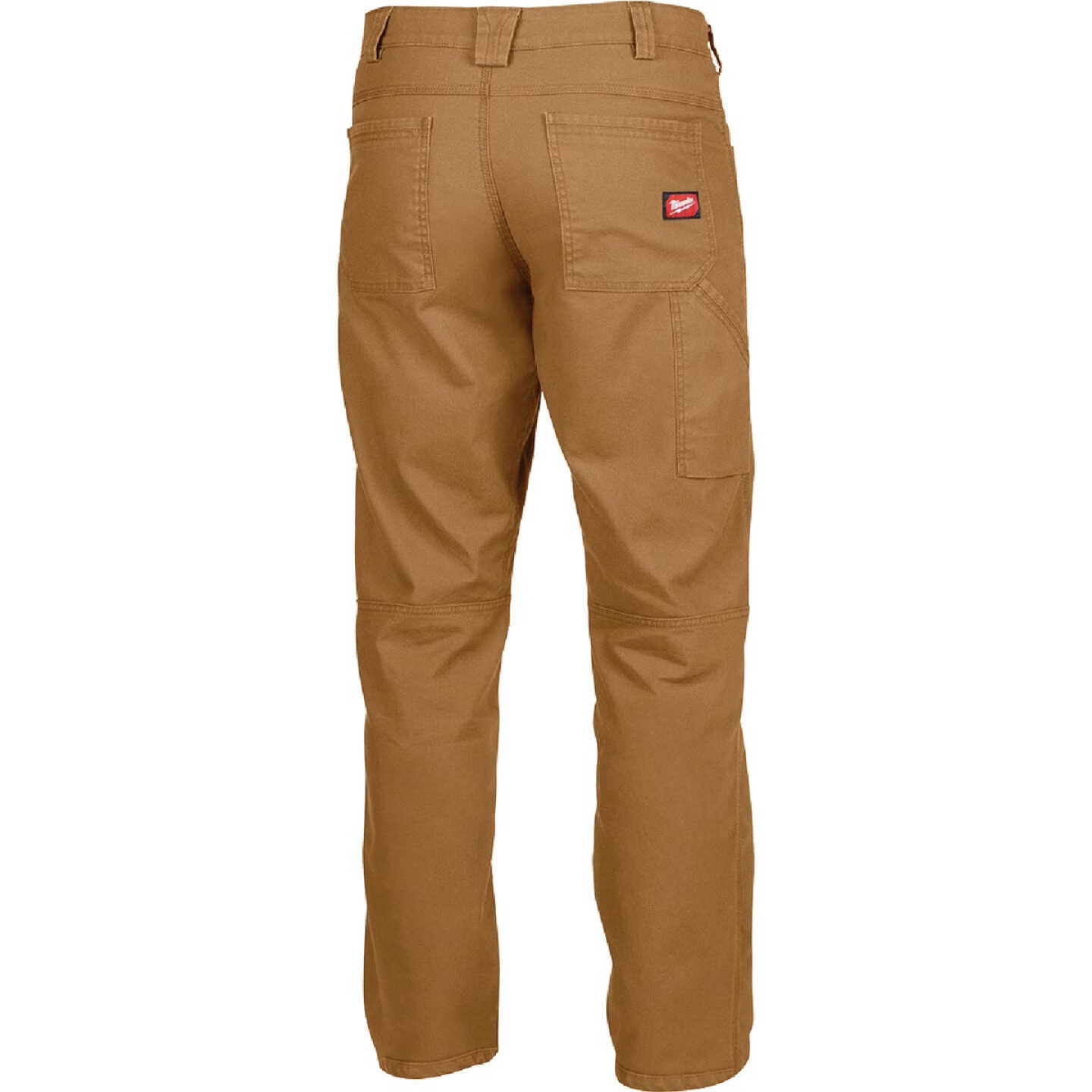 Men's 38 in. x 30 in. Gray Cotton/Polyester/Spandex Flex Work Pants with 6  Pockets
