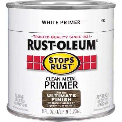 Rust-Oleum Stops Rust Clean Metal Primer, White, 1/2 Pt.