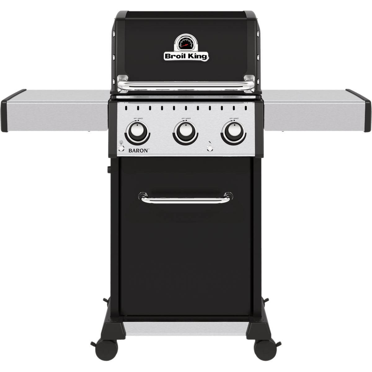 Broil King Baron 320 Pro 3 Burner Black 32 000 BTU Natural Gas